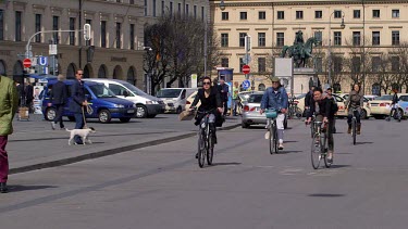 Bicycles & Cyclists, Residenzstrasse, Munich, Germany