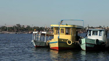 Boats, Tugs, Fellucas & Cruise Ships, River Nile, Luxor, Egypt