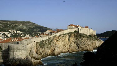 Bokar Fortress From Fort Lovrijenac, Old Town, Dubrovnik, Croatia