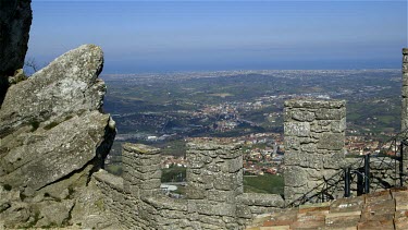 CM0094-APL-0060989 View Of San Marino & Italy From Guatia Tower, City Of San Marino, Republic Of San Marino