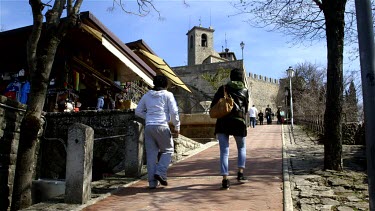 Path To Guatia Tower, City Of San Marino, Republic Of San Marino