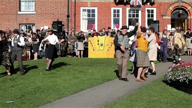 People Dancing To 1940s Music, Pickering, North Yorkshire, England