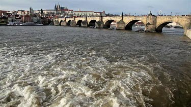 Vltava River, Charles Bridge & St. Vitus Cathedral, Prague & Czech Republic