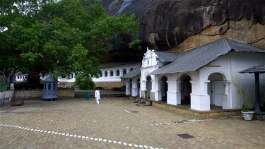 Cave 1 Entrance & Indian Tourists, Dambulla Cave Temple, Sri Lanka