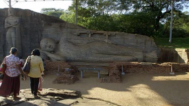 Gal Vihara Reclining Buddha Carving, Polonnaruwa, Sri Lanka