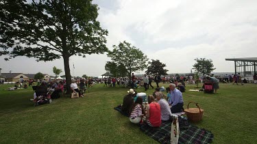 Showgoers On Picnic Blanket, The Great Yorkshire Show, North Yorkshire