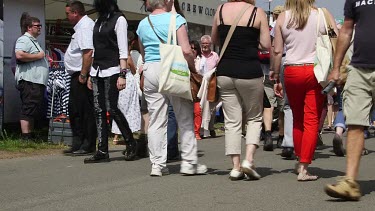 Busy Showgoers Legs & Shopping, The Great Yorkshire Show, North Yorkshire